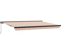vidaXL Store extensible orange et gris 400 x 300 cm