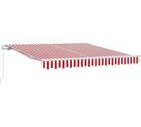 vidaXL Store extensible rouge et blanc 300 x 250 cm