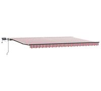 vidaXL Store extensible rouge et blanc 500 x 300 cm