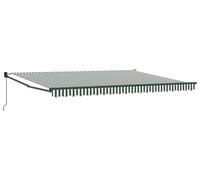 vidaXL Store extensible vert et blanc 450 x 300 x 165 cm