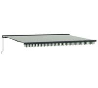 vidaXL Store extensible vert et blanc 500 x 300 cm