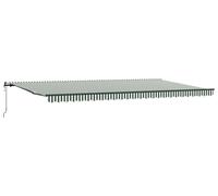 vidaXL Store extensible vert et blanc 600 x 300 cm