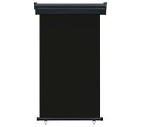 vidaXL Store latéral de balcon 105x250 cm noir