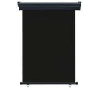 vidaXL Store latéral de balcon 125x250 cm noir