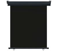 vidaXL Store latéral de balcon 140 × 250 cm Noir