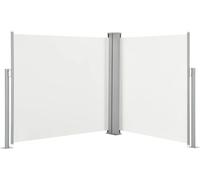 vidaXL Store latéral extensible blanc crème 100 x 600 cm