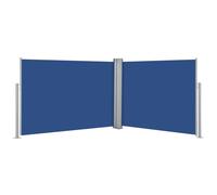 vidaXL Store latéral extensible bleu 100 x 1000 cm
