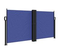 vidaXL Store latéral extensible bleu 120x1200 cm