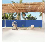 vidaXL Store latéral extensible bleu 160x1200 cm
