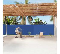 vidaXL Store latéral extensible bleu 180x1200 cm