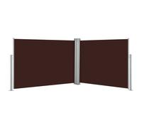vidaXL Store latéral extensible brun 100 x 1000 cm