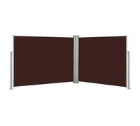 vidaXL Store latéral extensible brun 140 x 1000 cm