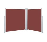 vidaXL Store latéral extensible brun 140 x 600 cm