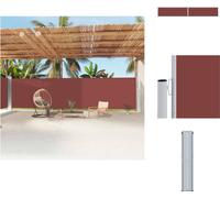 vidaXL Store latéral extensible Marron 200x1200 cm - Parasols & Protection solaire