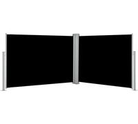vidaXL Store latéral extensible noir 100 x 1000 cm