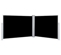 vidaXL Store latéral extensible noir 120 x 1000 cm