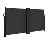 vidaXL Store latéral extensible noir 120x600 cm