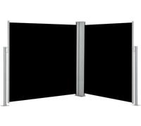 vidaXL Store latéral extensible 140 x 600 cm Noir