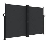 vidaXL Store latéral extensible - Brise-vue jardin - Noir 160x600 cm