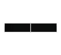 vidaXL Store latéral extensible noir 220x1200 cm