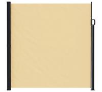 vidaXL Store latéral rétractable Sable 600 x 180 cm Polyester, Auvent rétractable Moderne, rectangulaire, pour Ombre, écran de confidentialité, séparation de Jardin, Protection Contre Le Vent