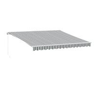 vidaXL Store manuel anthracite & blanc 400x350 cm