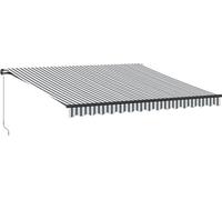 vidaXL Store manuel anthracite & blanc 400x350 cm