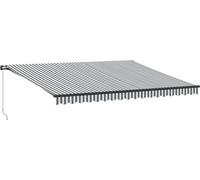 vidaXL Store manuel anthracite et blanc 450x350 cm
