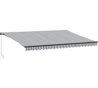 vidaXL Store manuel anthracite et blanc 500x350 cm