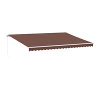 vidaXL Store manuel avec LED, marron, 500 x 350 cm