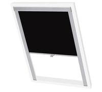 vidaXL Store Occultant Roulant Noir CK04 Enrouleur Tamisant Plissé Rideau 133515