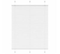 vidaXL Store plissé blanc 110x150cm largeur du tissu 109,4cm polyester, store plissé de fenêtre, store accordéon, store 4015502