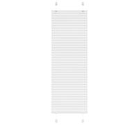 vidaXL Store plissé blanc 45 x 150 cm en polyester, largeur tissu 44,4 cm