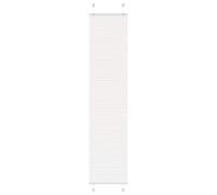vidaXL – Store plissé accordéon Blanc 45x200 cm (tissu 44,4 cm) Polyester