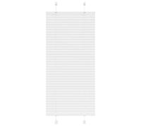 vidaXL Store plissé Blanc 65x150 cm Largeur du Tissu 64,4 cm Polyester, Store plissé de fenêtre, Store accordéon, Store plissé de véranda