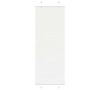 vidaXL Store plissé Blanc 75x200 cm Largeur du Tissu 74,4 cm Polyester, Store plissé de fenêtre, Store accordéon, Store plissé de véranda