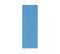 vidaXL Store plissé Bleu 50x150 cm Largeur du Tissu 49,4 cm Polyester, Store plissé de fenêtre, Store accordéon, Store plissé de véranda