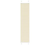 vidaXL Store plissé crème 40x200 cm Largeur du Tissu 39,4 cm Polyester