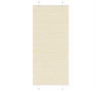 vidaXL Store plissé crème 90x200 cm largeur du tissu 89,4 cm polyester, store plissé de fenêtre, store accordéon, store 4015311