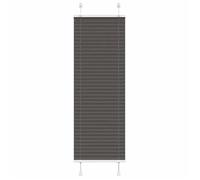 vidaXL Store plissé noir 40x150 cm largeur du tissu 39,4 cm polyester, store plissé de fenêtre, store accordéon, store 4015131