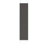 vidaXL Store plissé noir 45x200 cm largeur du tissu 44,4 cm polyester, store plissé de fenêtre, store accordéon, store 4015149