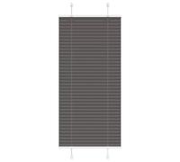vidaXL Store plissé Noir 65x100 cm Largeur du Tissu 64,4 cm Polyester