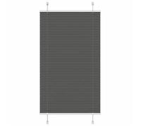 vidaXL Store plissé noir 70x100 cm largeur du tissu 69,4 cm polyester, store plissé de fenêtre, store accordéon, store 4015120