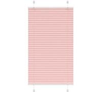 vidaXL Store plissé rose 75x100 cm largeur du tissu 74,4 cm polyester, store plissé de fenêtre, store accordéon, store 4015427 Rose