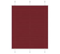 vidaXL Store plissé rouge bordeaux 110x150 cm largeur du tissu 109,4cm, store plissé de fenêtre, store accordéon, store 4015247