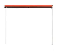 vidaXL Store rétractable 250×150 cm Orange et brun