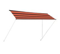 vidaXL Store rétractable 400×150 cm Orange et brun