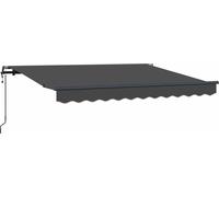 vidaXL Store rétractable anthracite 250 x 200 cm Tissu