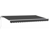 vidaXL Store rétractable Anthracite 350 x 200 cm Tissu