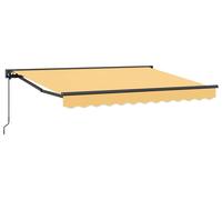 vidaXL Store rétractable couleur sable 3,5 x 2,5 m en polyester et aluminium